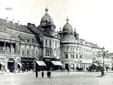 Cluj Napoca - Piazza Unirii, gli edifici gemelli nel 1915